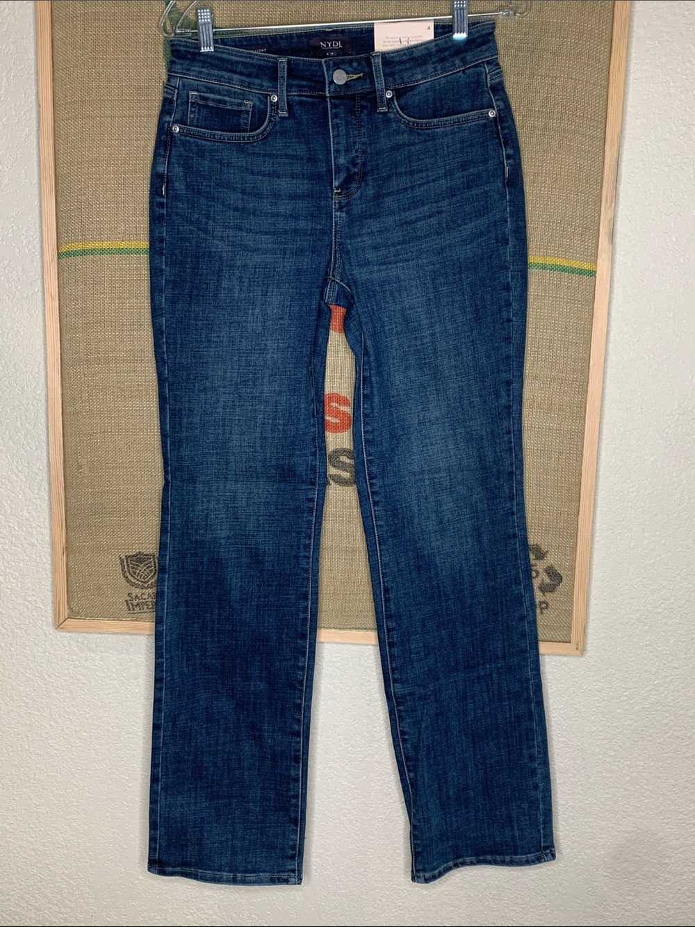 NYDJ MARILYN Straight Leg LIFT TUCK Women's Jeans in Deep Blue Wash